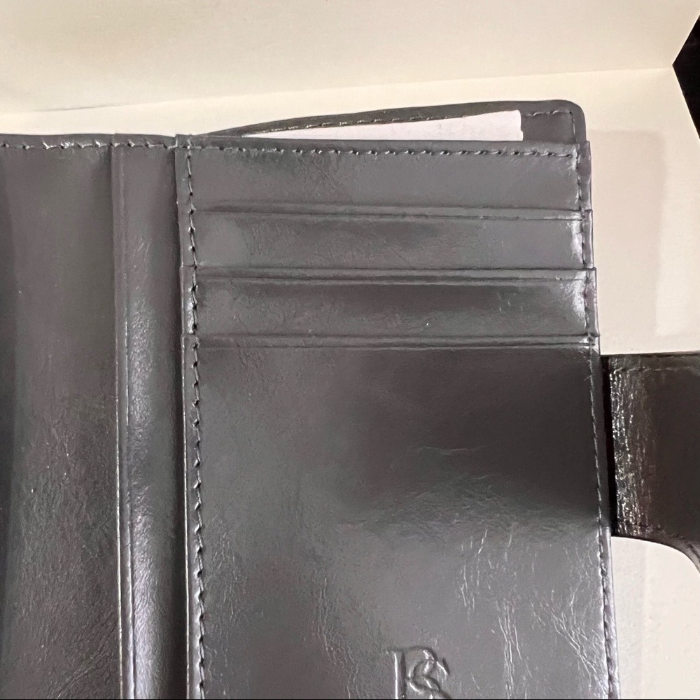 New Bostanten Leather Wallet Gray Removable Card Wallet - Picture 12 of 15